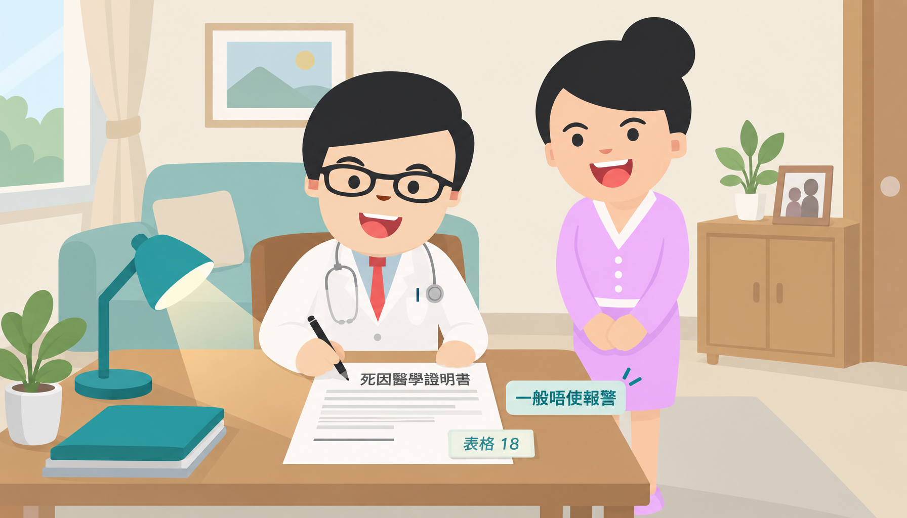死因醫學證明書 一般唔使報警 表格 18